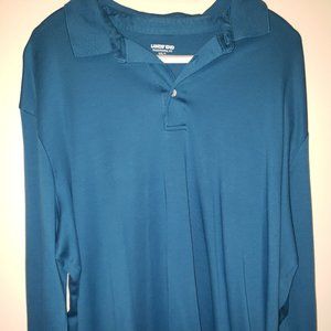 Lands End Men's Super Soft Long Sleeve Polo - XXL
